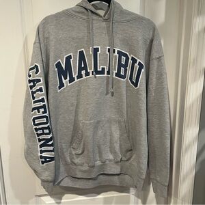 Gray Social Culture Malibu hoodie. Women’s size Large